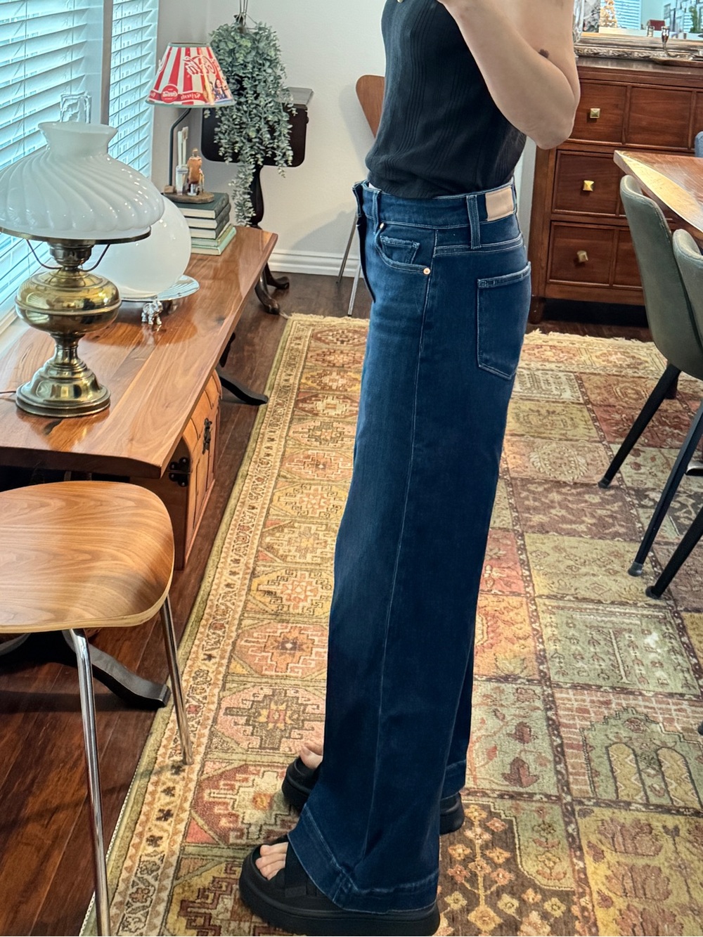 PAIGE Anessa High-Rise Wide-Leg Jeans Size 28 - Picture 8 of 16